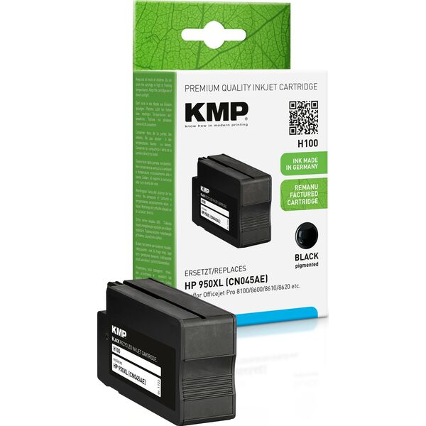 Tusz KMP KMP H100 ink cartridge black compatible with HP CN 045 AE - 1722,4001