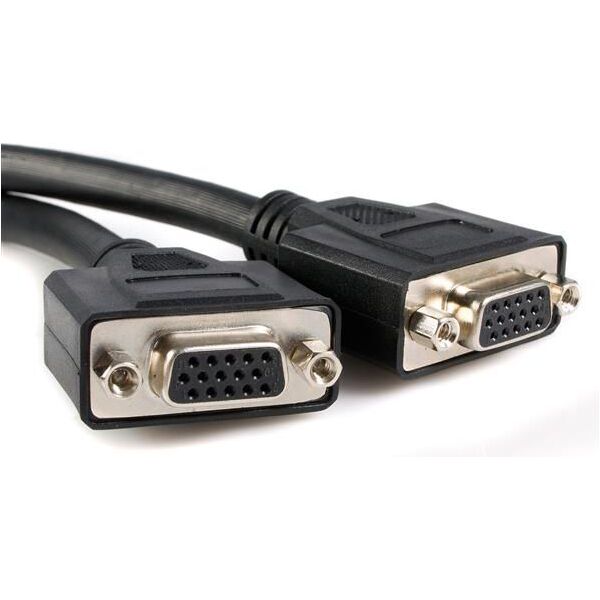 Kabel StarTech DMS-59 - D-Sub (VGA) x2 0.2m czarny (DMSVGAVGA1)