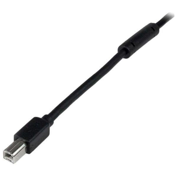 Kabel USB StarTech USB-A - USB-B 20 m Czarny (USB2HAB65AC)