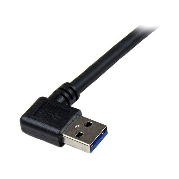Kabel USB StarTech USB-A - USB-B 1 m Czarny (USB3SAB1MRA)