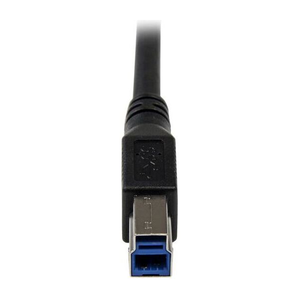 Kabel USB StarTech USB-A - USB-B 1 m Czarny (USB3SAB1MRA)