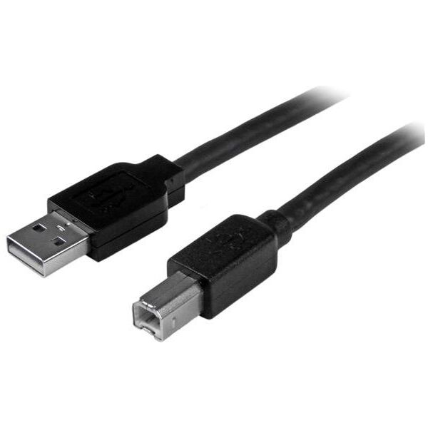 Kabel USB StarTech USB-A - USB-B 15 m Czarny (USB2HAB50AC)