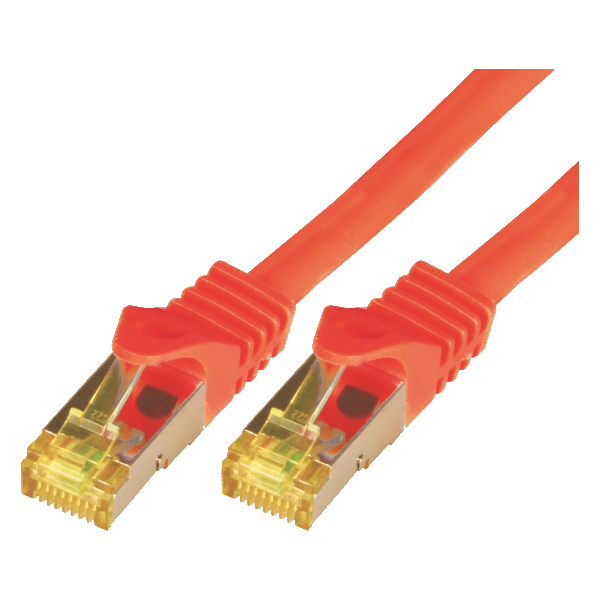 Mcab Patchcord, Cat7, S-FTP, PIMF, LSZH, 10m, czerwony (3746)