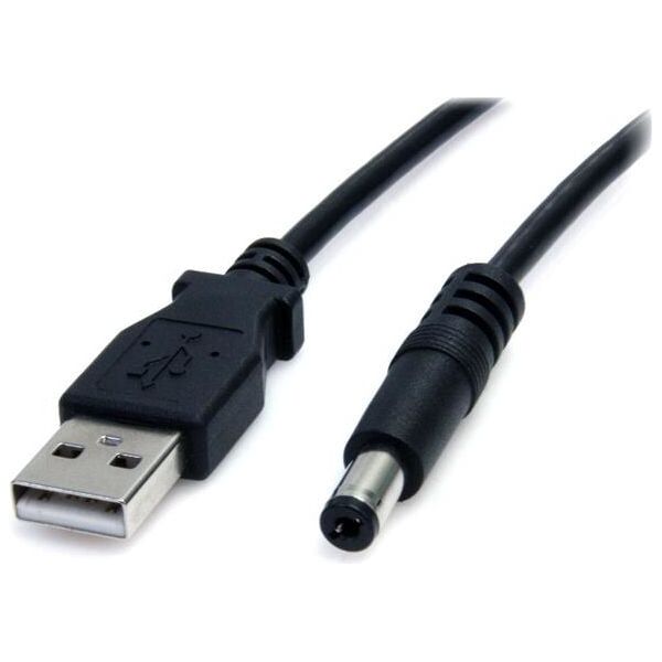 Kabel USB StarTech USB-A - DC 5.5 mm 0.9 m Czarny (USB2TYPEM)