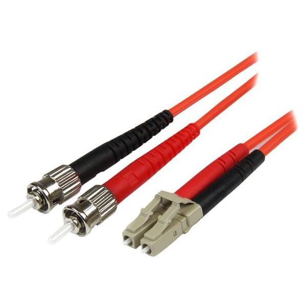 StarTech Patchcord światłowodowy, LC-ST, Multimode 50/125 Duplex, 5m (50FIBLCST5)