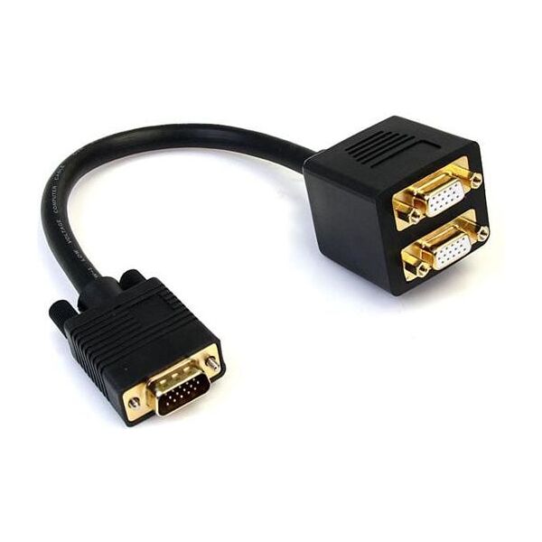 StarTech 0.3m czarny (VGASPL1VV)