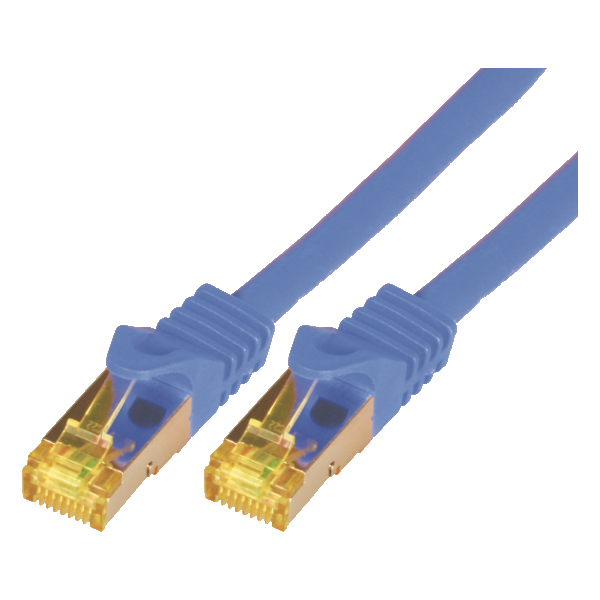 Mcab Patchcord, S-FTP, PIMF, LSZH, 0.5m, niebieski (3730)