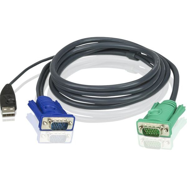 Aten Kable KVM, 3m, Czarny (14.01.6607)
