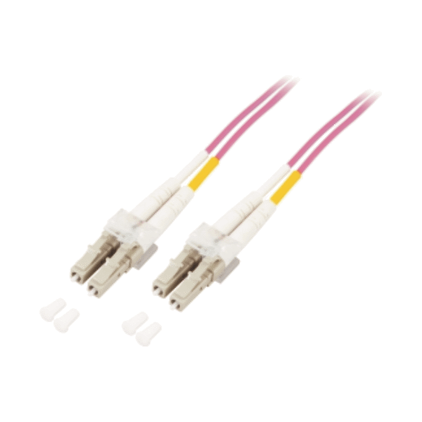 Mcab Patchcord światłowodowy, DUPLEX, LC-LC, 50/125µ, OM4, LSZH, 10m, fioletowy (7003410)