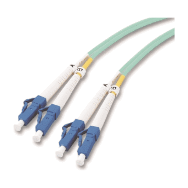 Mcab Patchcord światłowodowy, DUPLEX, LC-LC, 50/125, OM3, LSZH, 1m, zielony (7003301)