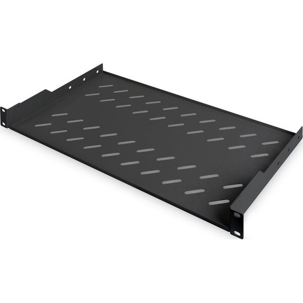Digitus Półka do montażu stałego w szafach 19" Czarna (DN-19 TRAY-1-SW)