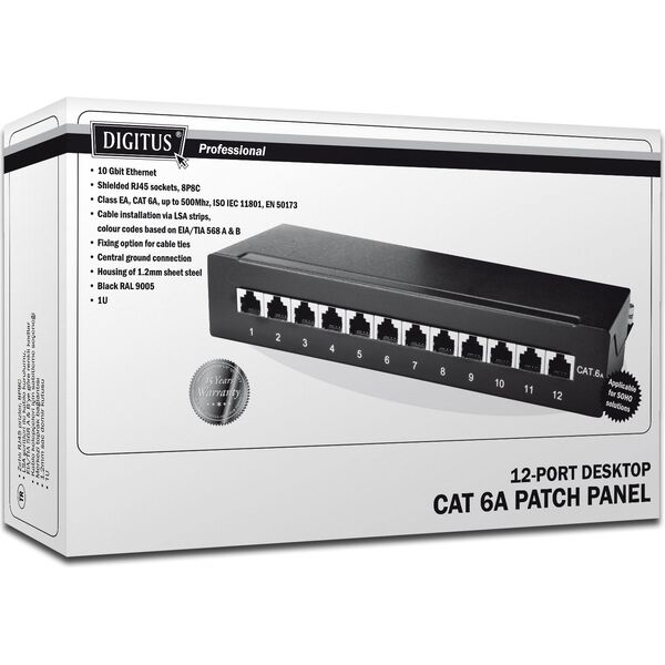 Digitus Patch panel, CAT 6A (DN-91612SD-EA)