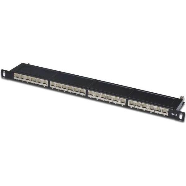 Digitus Patch panel 19" 1U 24x RJ45 LSA kat.6 (DN-91624S-SL-SH)