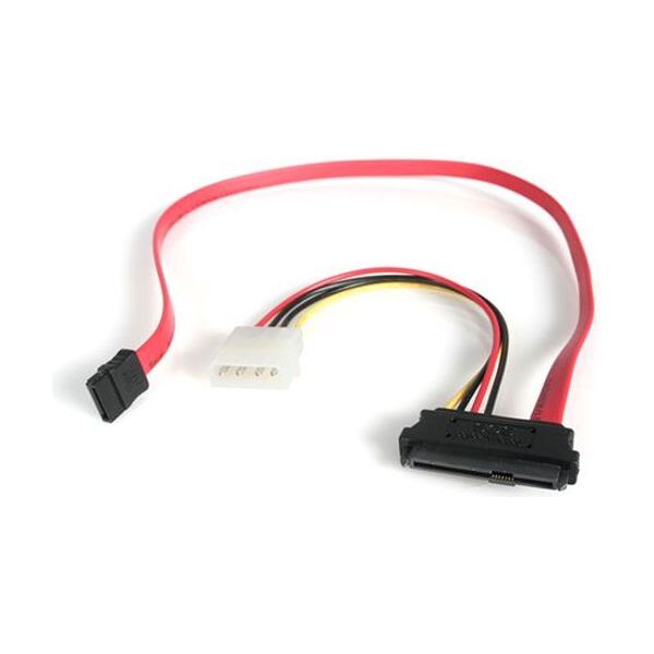 StarTech SFF 8482 - SATA, 0.45m, Czerwony (SAS729PW18)