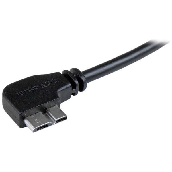 Kabel USB StarTech USB-A - micro-B 1 m Czarny (USB3AU1MLS)