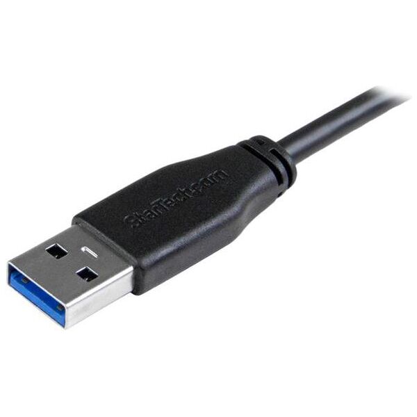 Kabel USB StarTech USB-A - micro-B 1 m Czarny (USB3AU1MLS)