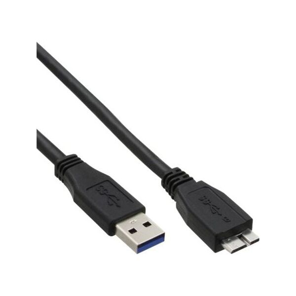 Kabel USB InLine USB-A - micro-B 5 m Czarny (35450)