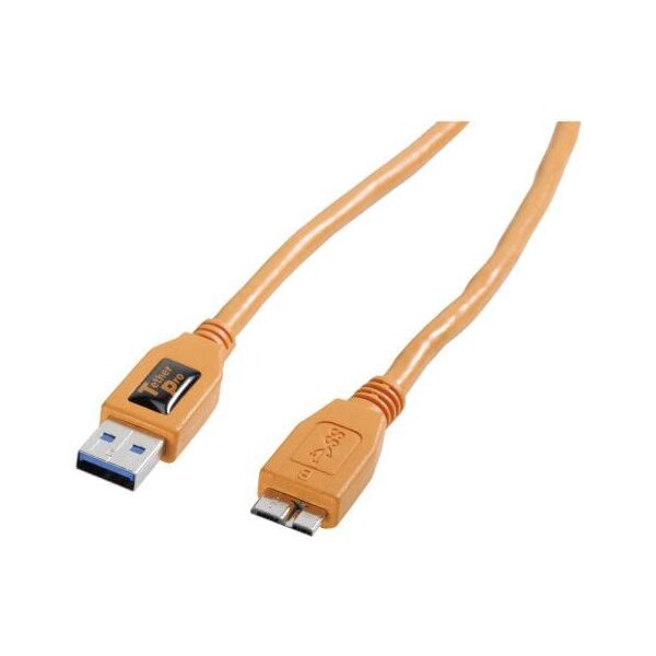 Tether Tools TetherPro USB 3.0 A/Micro B, 4.6m, Pomarańczowy (CU5454)