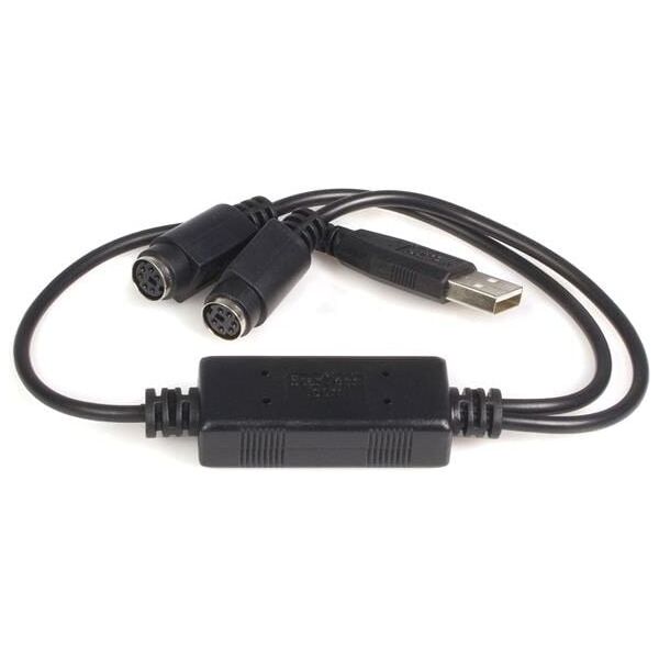 Adapter USB StarTech USB - PS/2 x2 Czarny  (USBPS2PC)