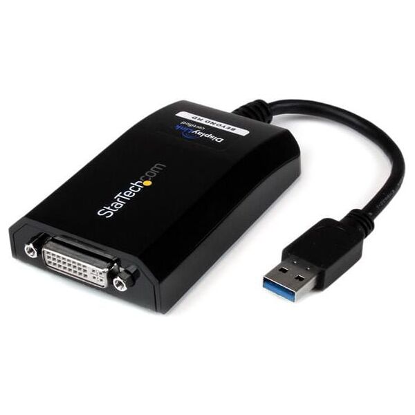 Adapter USB StarTech USB - DVI Czarny  (USB32DVIPRO)
