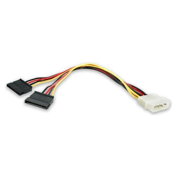 StarTech Molex - SATA x2, 0.3m, Wielokolorowy (PYO2LP4SATA)