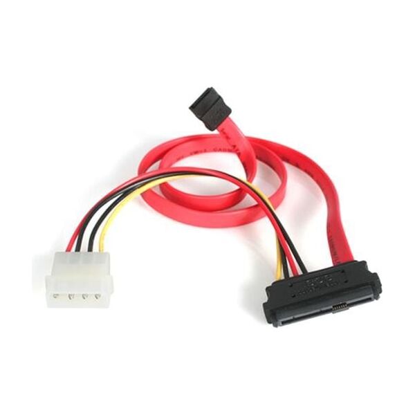 StarTech SFF 8482 - SATA, 0.45m, Czerwony (SAS729PW18)