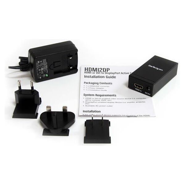 Adapter AV StarTech DisplayPort - HDMI czarny (HDMI2DP)
