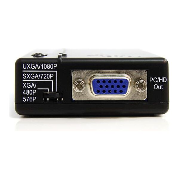 Adapter AV StarTech Composite Video - S-Video - D-Sub (VGA) czarny (VID2VGATV2)