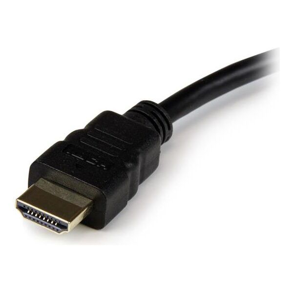 Adapter AV StarTech HDMI - D-Sub (VGA) 0.1m czarny (HD2VGAE2)