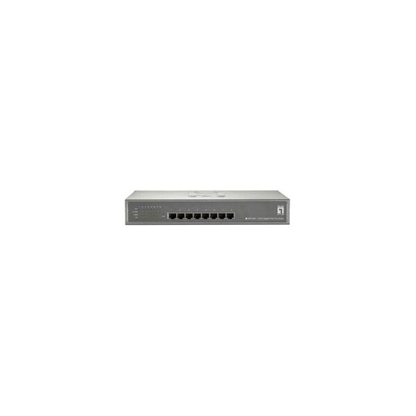 Switch LevelOne GEP-0821, 8x 10/100, PoE+