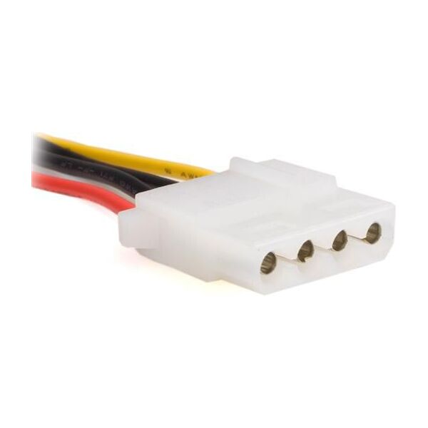 StarTech SATA 15-pin - Molex x3, 0.15m, Wielokolorowy (LP4SATAFM2L)