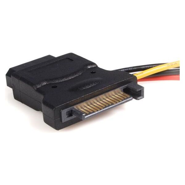 StarTech SATA 15-pin - Molex x3, 0.15m, Wielokolorowy (LP4SATAFM2L)