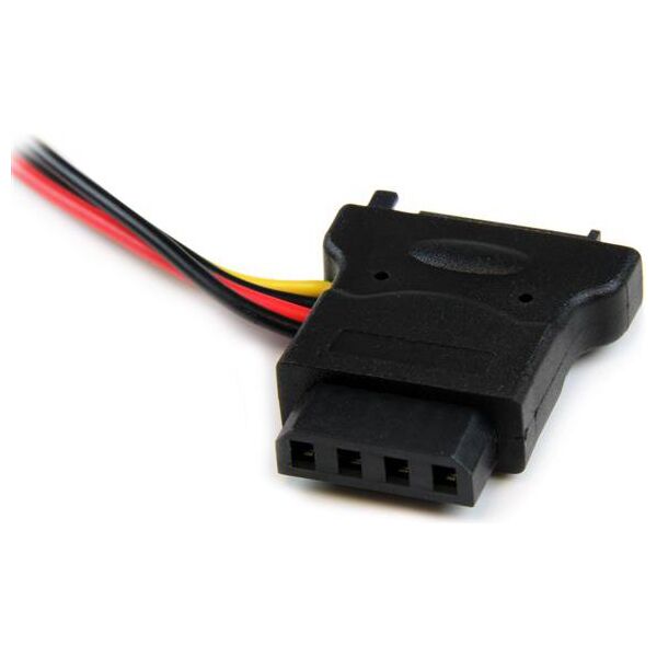 StarTech SATA 15-pin - Molex x3, 0.15m, Wielokolorowy (LP4SATAFM2L)