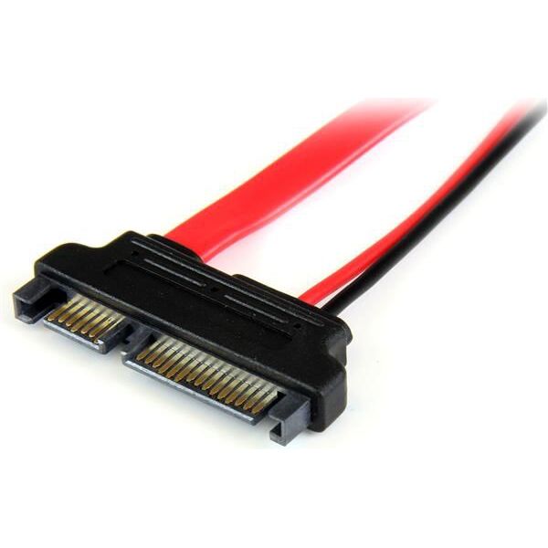 StarTech SATA - SATA Slimline, 0.15m, Czerwony (SLSATAADAP6)