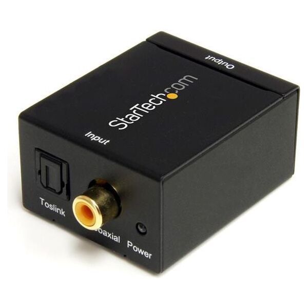 Adapter AV StarTech Toslink - RCA (Cinch) czarny (SPDIF2AA)