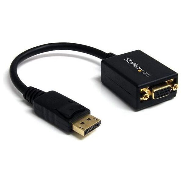 Adapter AV StarTech DisplayPort - D-Sub (VGA) 0.1m czarny (DP2VGA2)