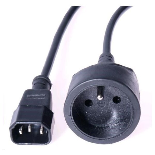 Kabel zasilający PremiumCord Euro 230V 2m Czarny (ppu1-02)