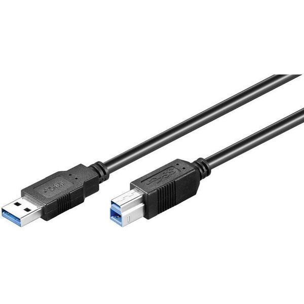 Kabel USB Goobay USB-A - 1 m Czarny (95719)