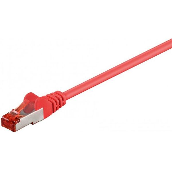 Goobay Patchcord, CAT6, S/FTP, 1m, czerwony (95477)
