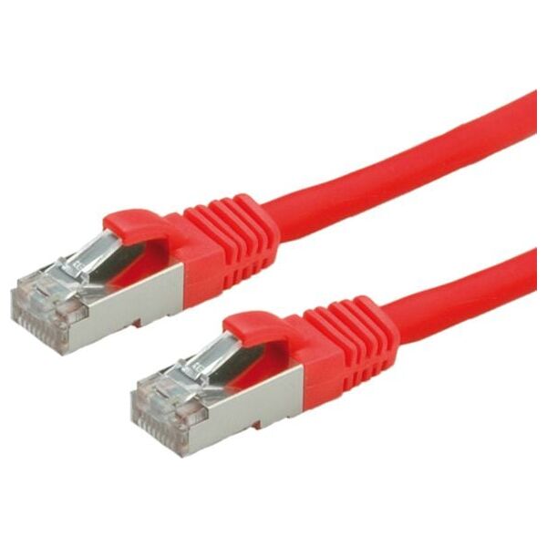 Value Patchcord S/FTP, Kat.6, LSOH, 0.5m, czerwony (21.99.1221)