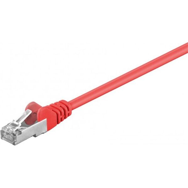 Goobay Patchcord, CAT5e, SF/UTP, 1m, czerwony (68032)