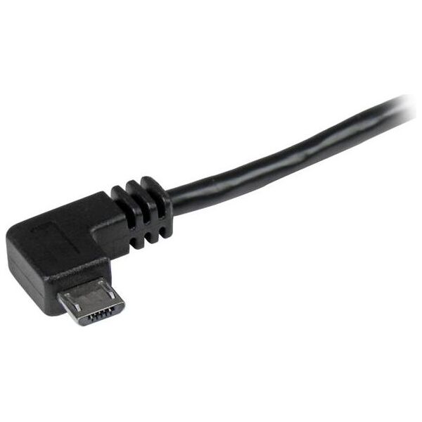 Kabel USB StarTech USB-A - microUSB 1 m Czarny (USB2AUB2RA1M)