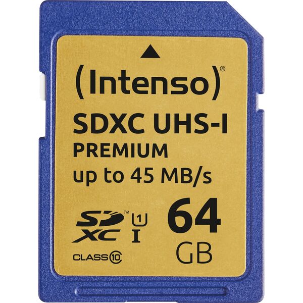 Karta Intenso Premium SDXC 64 GB Class 10 UHS-I  (3421490)