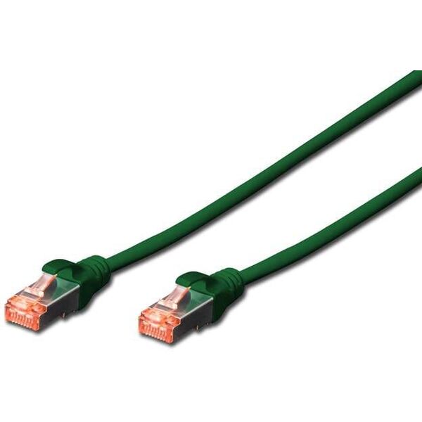 Digitus Patchcord krosowany, S/FTP, Cat6, 0.25m, zielony (DK-1644-0025/G)
