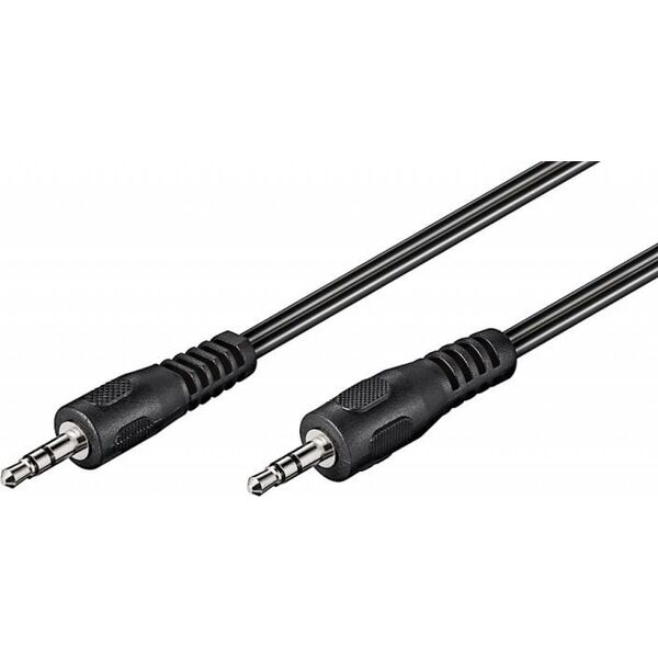 Kabel Goobay Jack 3.5mm - Jack 3.5mm 2.5m czarny (50019)