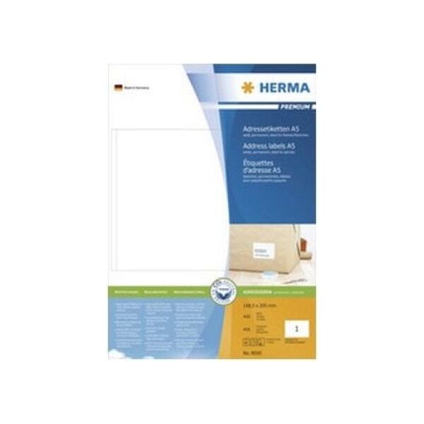 Herma Etykiety samoprzylepne A5 148.5 x 205mm / 400 sztuk (8690)