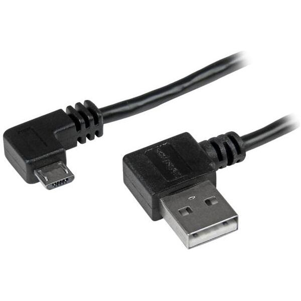 Kabel USB StarTech USB-A - microUSB 2 m Czarny (USB2AUB2RA2M)