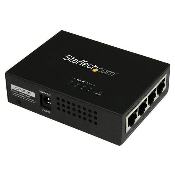 StarTech 4PORT GIGABIT POE+ MIDSPAN (POEINJ4G)