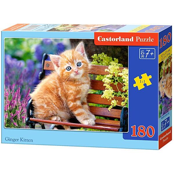 Castorland Puzzle Rudy kotek 180 elementów (018178)
