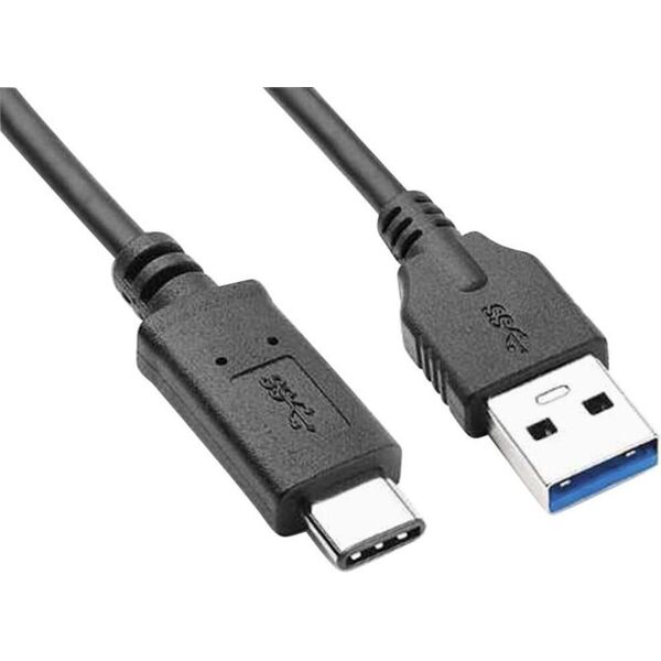 Kabel USB Goobay USB-A - USB-C 1 m Czarny (67890)